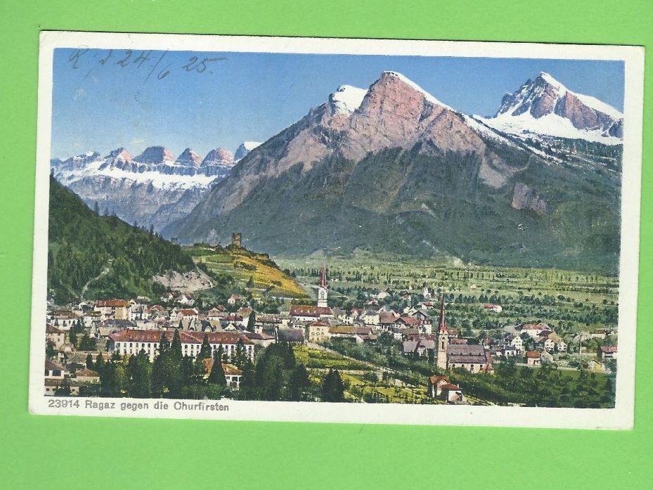 Cartoline postali: Ragaz gegen die Churfirsten – Usato da Zürich venduto da t24_de