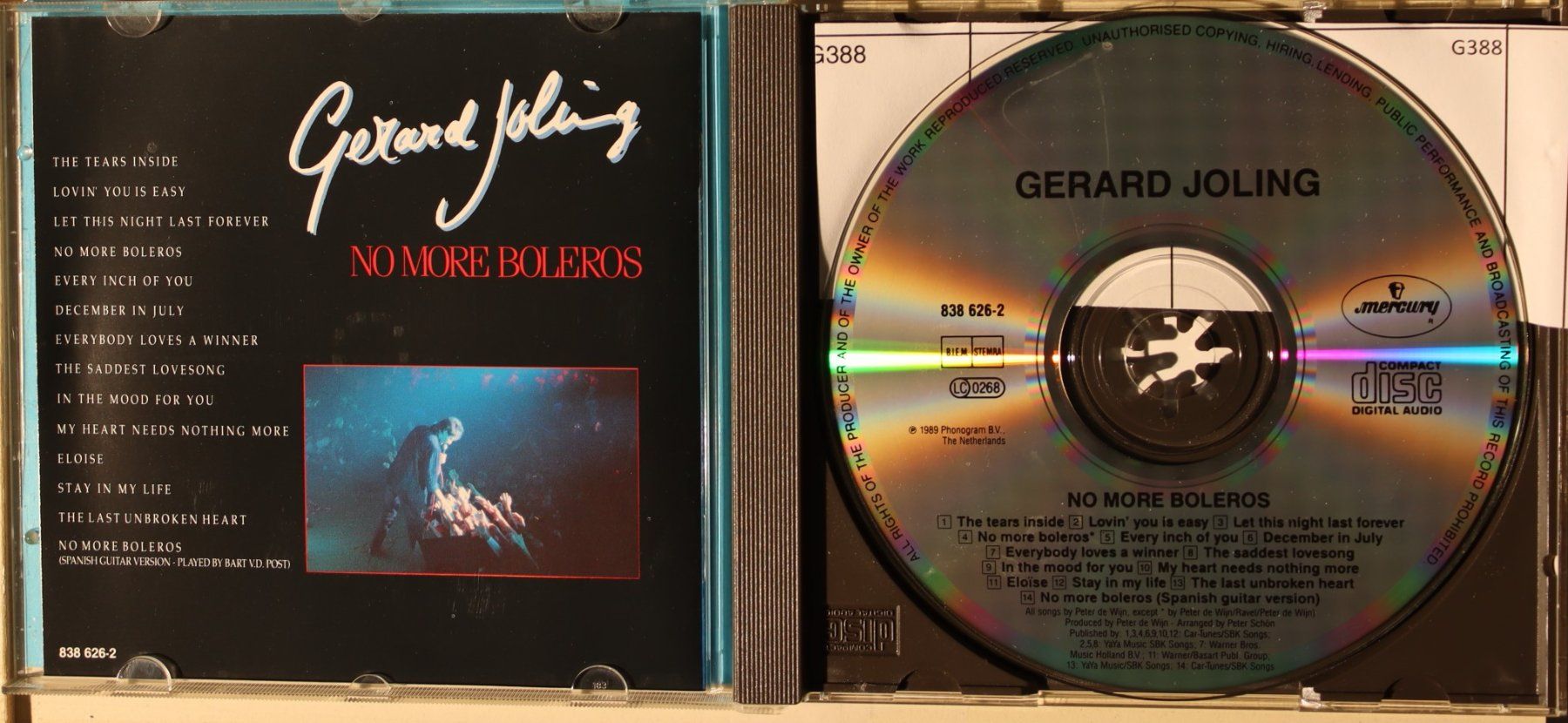 CDs: Gerard Joling – No More Boleros – Gebraucht aus Luzern von CONTENTI 1