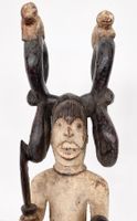Rarität alte Ikenga Figur Nigeria Höhe 39,5 cm