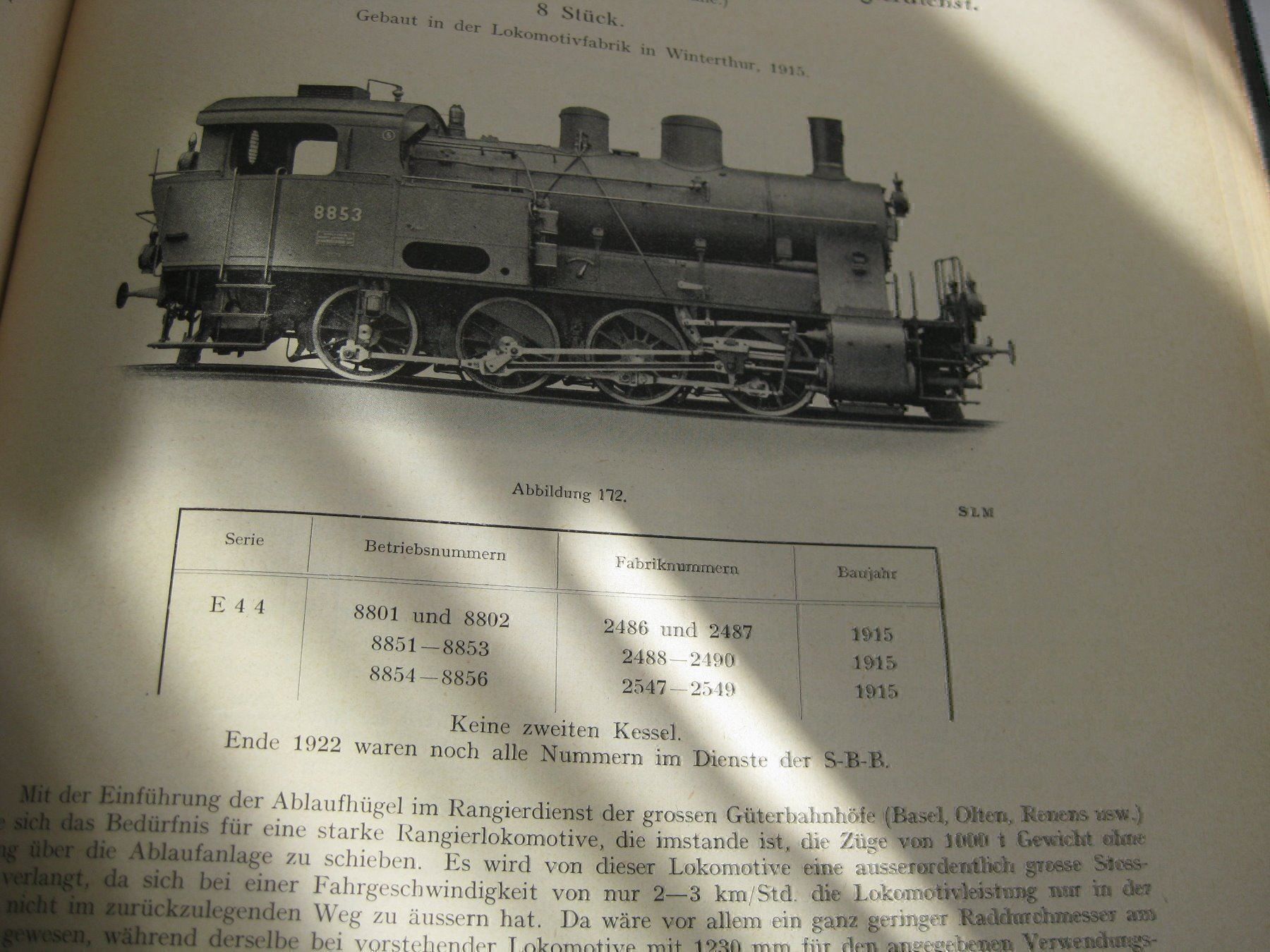 Libri: Moser Dampflok-Buch Schweiz, Ausgabe 1922 – Usato da Buchs ZH venduto da swiss-train 7