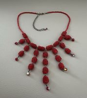 Vintage Halskette in rot