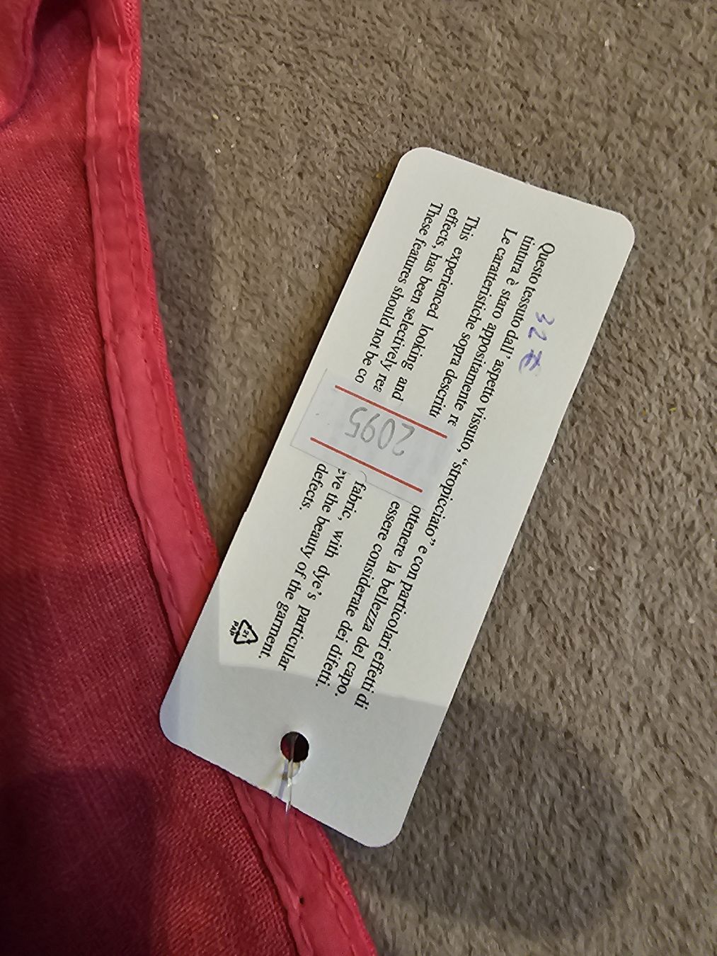 Vestiti: rotes ,leichtes Leinenkleid/Sommerkleid – Nuovo (secondo la descrizione) da Ferden venduto da jemyce 6
