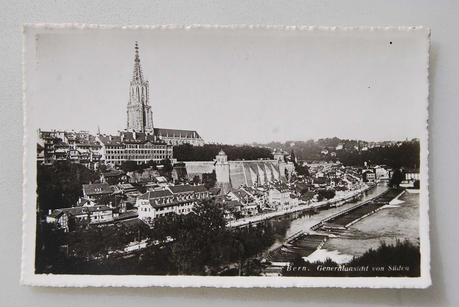Cartoline postali: AK Bern: Generalansicht von Süden 1935 – Usato da Rüfenacht BE venduto da Toro06