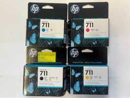 4 Stk. HP DesignJet T100/T120/T125/T130/T520 Patronen, 711