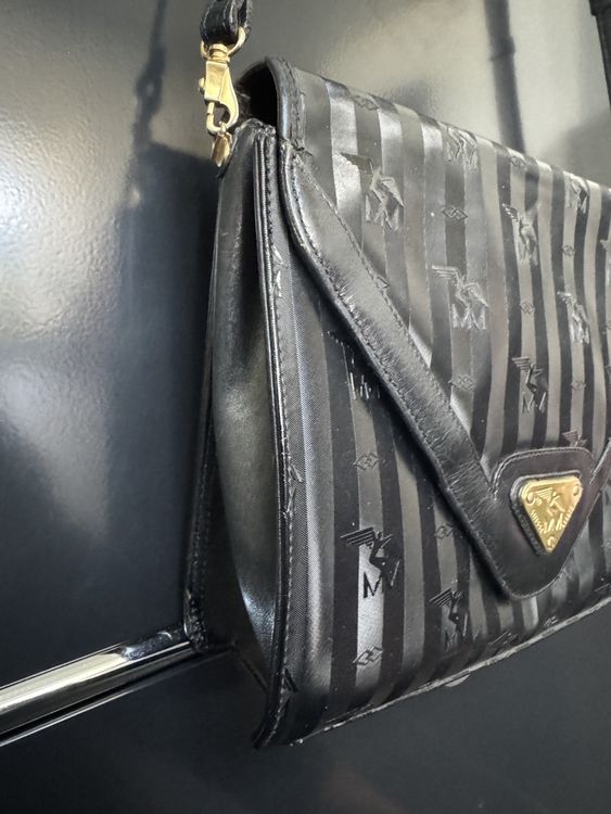 Maison Mollerus Borse da donna: MAISON MOLLERUS Schultertasche - schwarz mit gold – Usato da Gurmels venduto da topsommer 3
