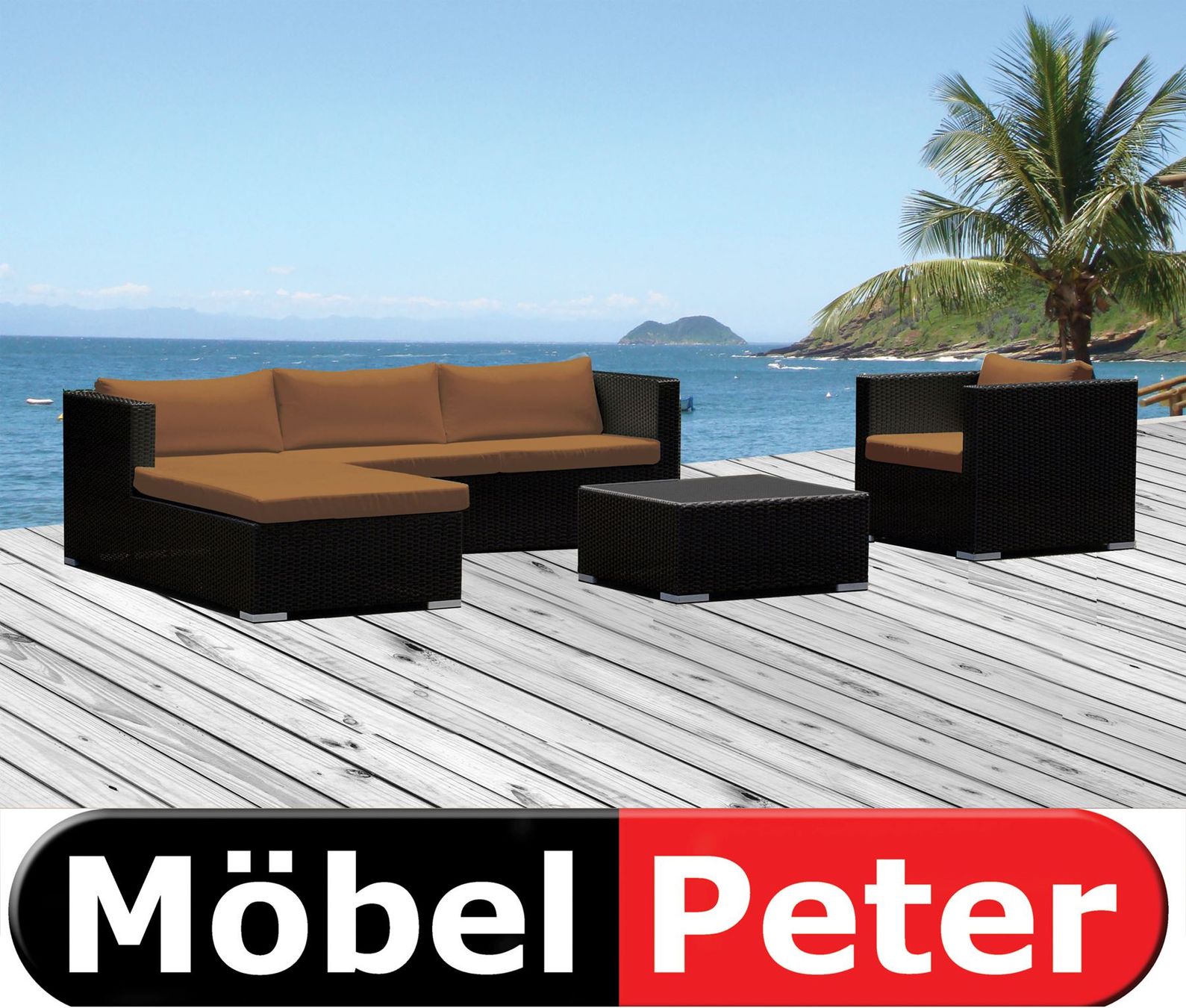 Divani: Rattan Lounge Gartenmöbel – Nuovo e nell'imballaggio originale da Kölliken venduto da Peter-Moebel 1