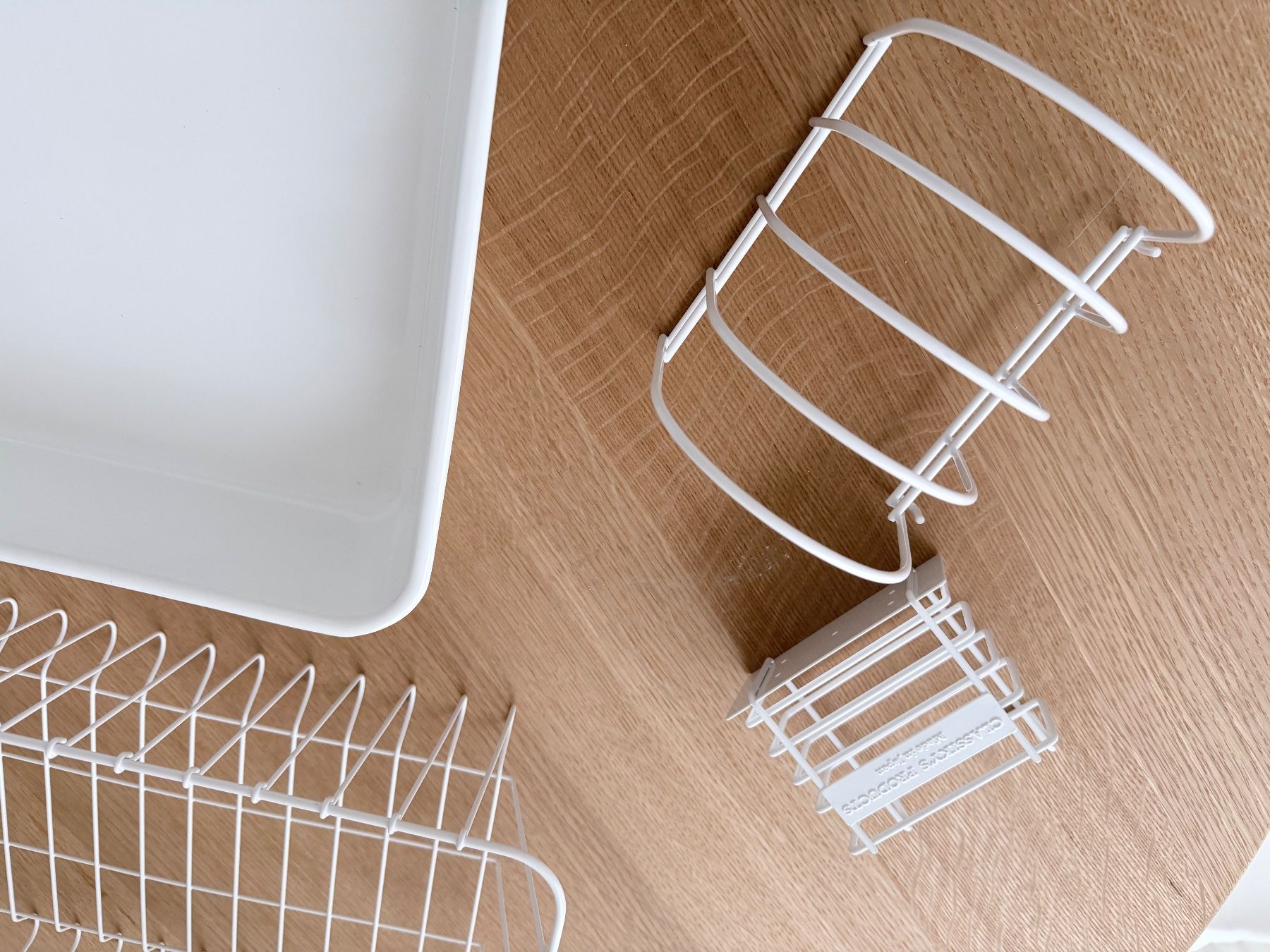 Cucine complete: White enamel DISH RACK - Made in Japan – Usato da Zürich venduto da derLaufderDinge 3