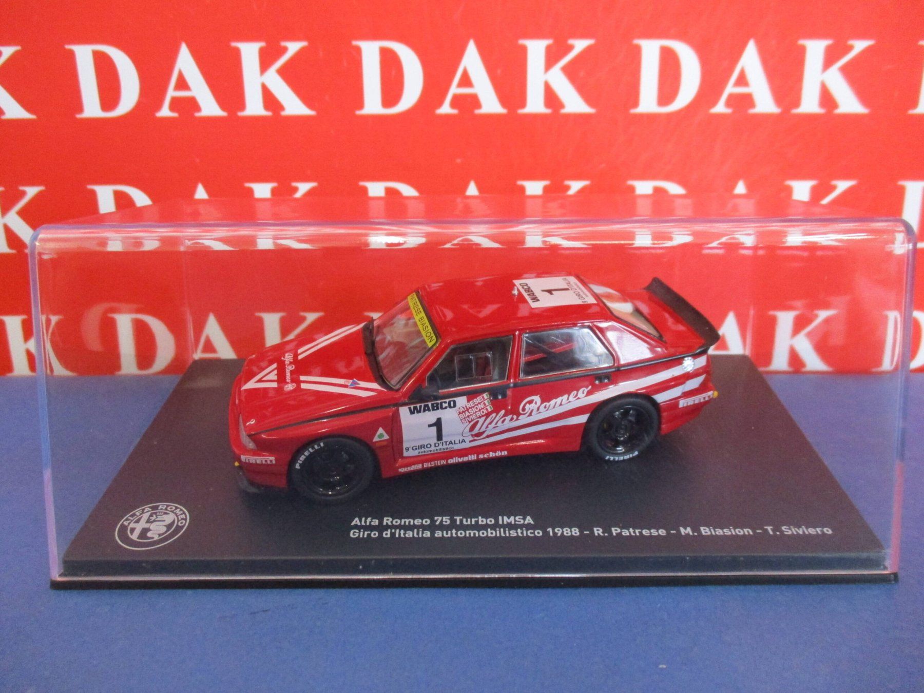 Alfa Romeo Modellini d'auto: Alfa Romeo 75 Turbo IMSA (1988) – Nuovo (secondo la descrizione) da Flawil venduto da Imperiosud 4