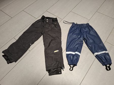 Winter Set: Schneehose Gr. 98 + Regenhose (Gefüttert)