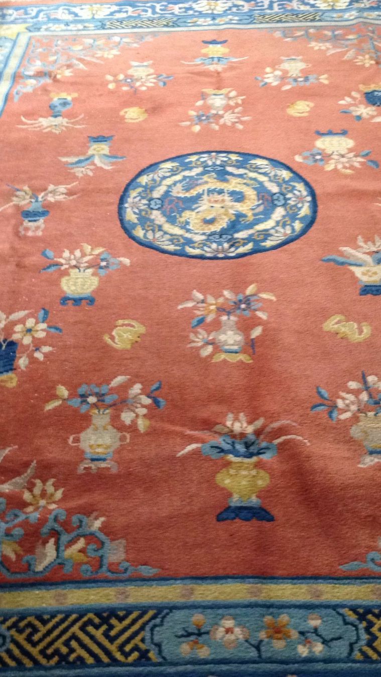 Tappeti: Antiker Chinesischer Teppich - 1920 Art Deco - restauriert – Usato da Basel venduto da zzap 5
