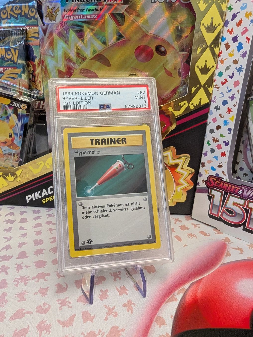 Pokémon Sammelbilder & Trading cards: Pokemonkarte Hyperheiler 1st Edition, 1999 Base Set, PSA 9 – Gebraucht aus Olten von direkt_gesleevt