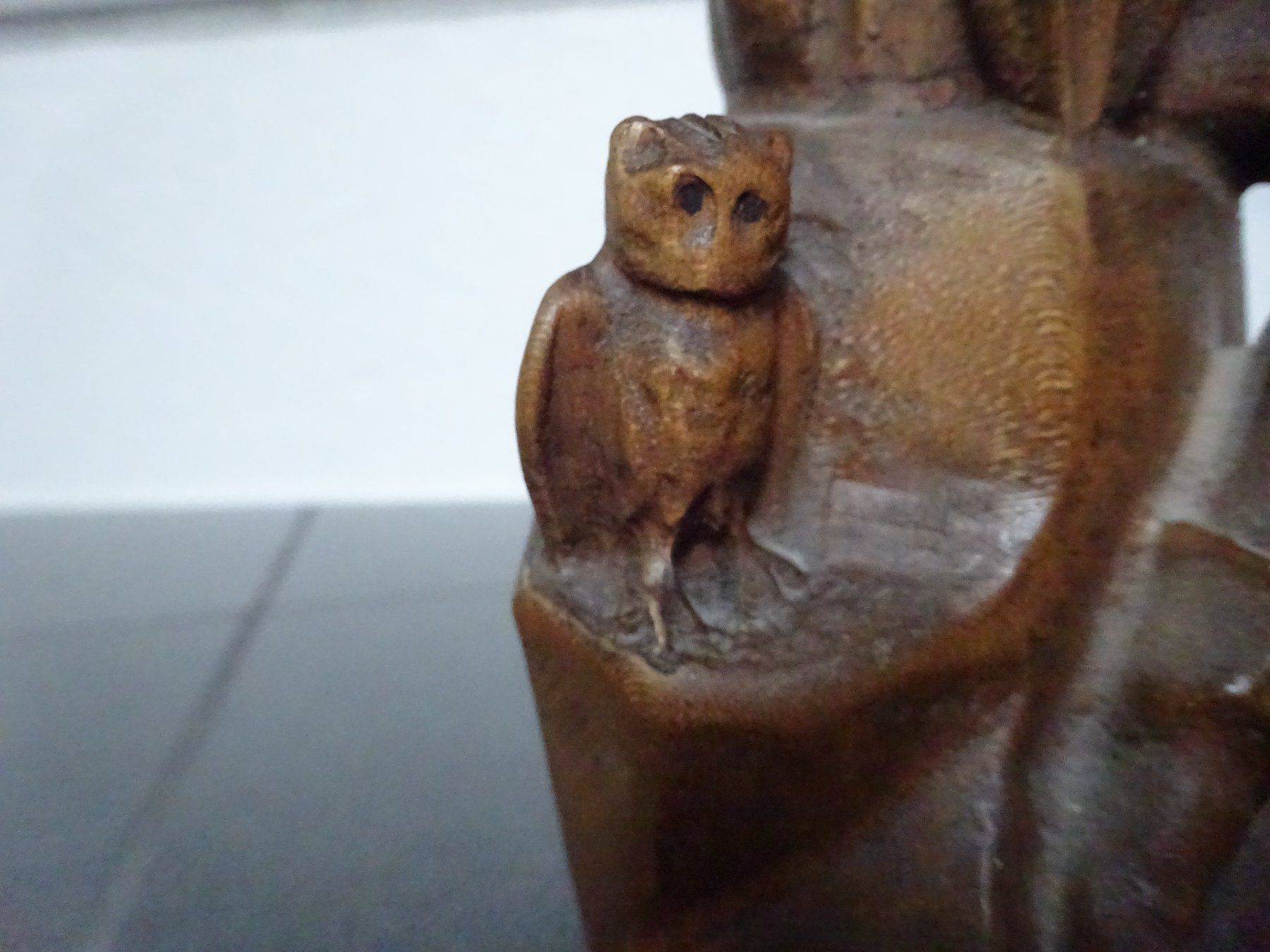 Skulpturen & Statuen: Skulptur / Till Eulenspiegel mit Eule + Spiegel – Gebraucht aus Esslingen von eintagammeer 2