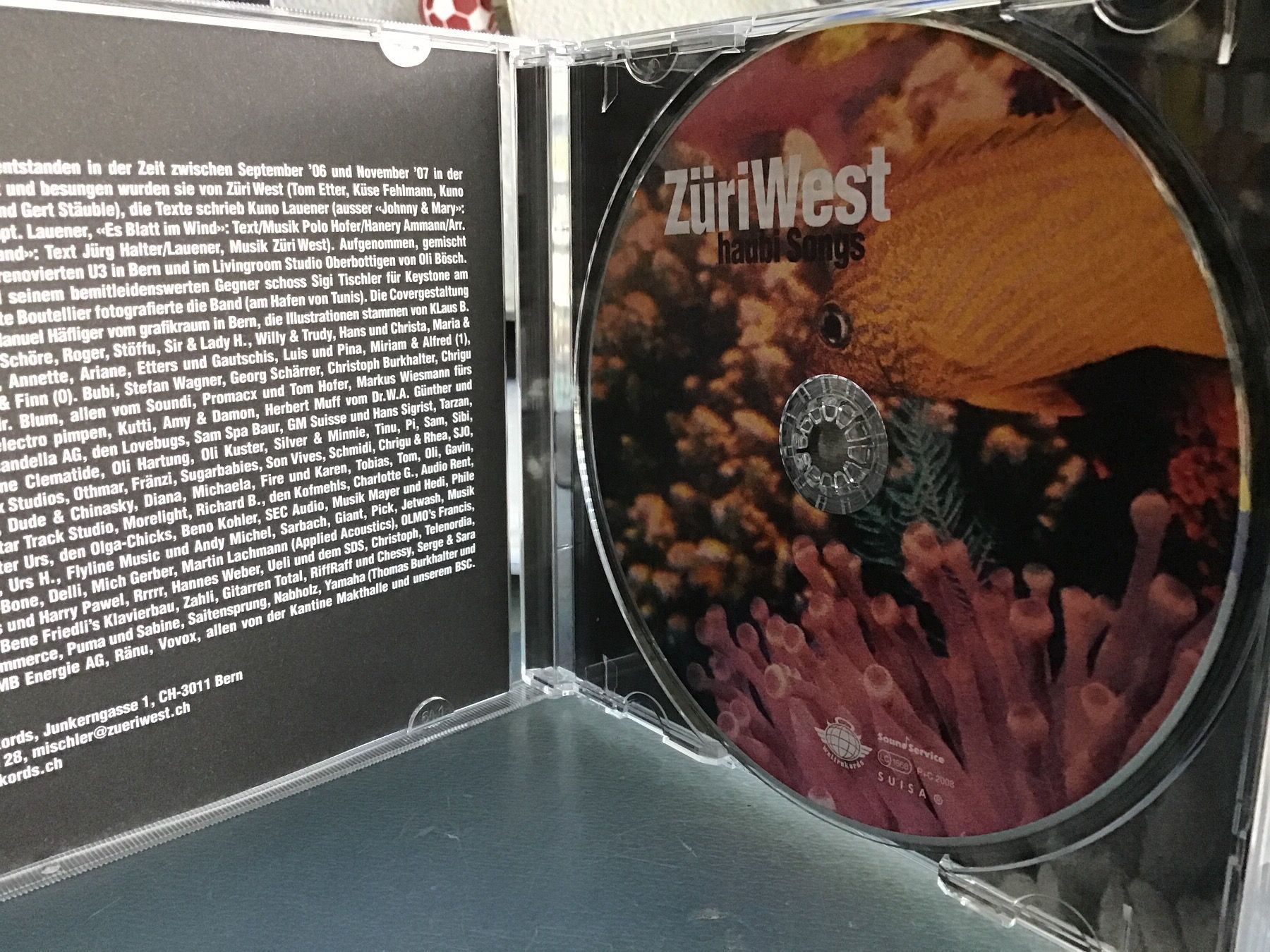 CD: ZüriWest – Usato da Thierachern venduto da sweden08 2