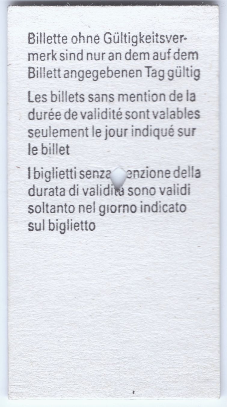 Biglietti: Billette Leuk - Leukerbad Einheimische – Usato da Langenthal venduto da Sammlungs_aus 1