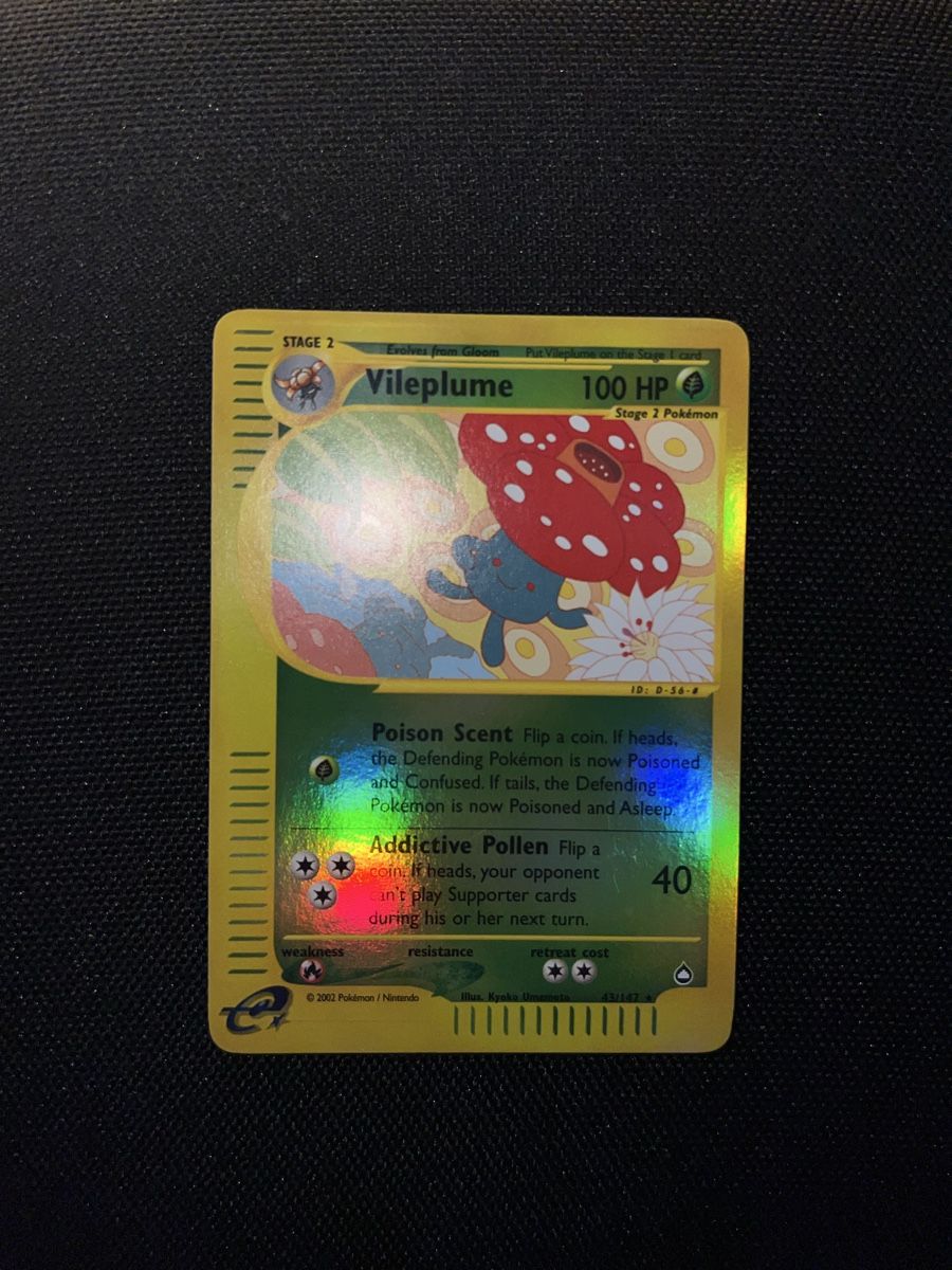 Pokémon Carte collezionabili: Vileplume Aquapolis Reverse English – Usato da Basel venduto da luc_8ghp