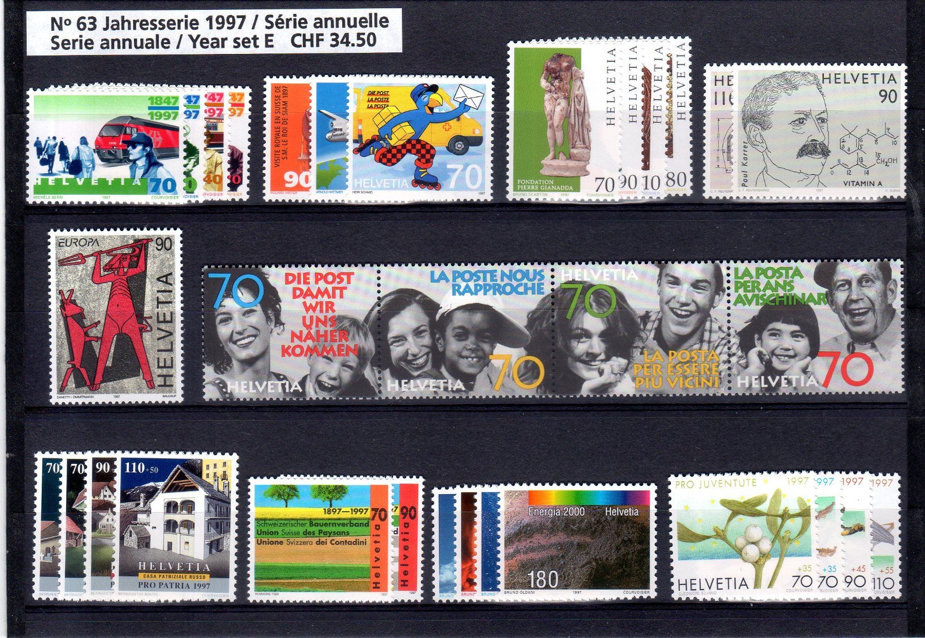Alle Briefmarken: JAHRESSAMMLUNG 1997 ** POSTFRISCH ** - ME23 – Neu (gemäss Beschreibung) aus Losone von EM2019