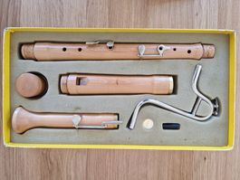 Flûte à bec basse avec accessoires