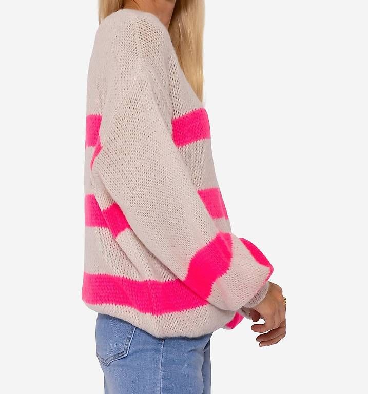 Pulls & Sweat-shirts: SassyClassy Pullover mit pinken Streifen – One Size 🌸 – Neuf (Voir description) à Uitikon Waldegg par moaloha21