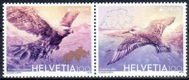 EUROPA VÖGEL 2 MARKEN ZUSAMMENHÄNGEND **POSTFRISCH** - HE158