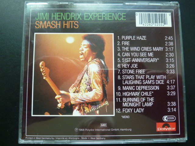 CD: Jimi Hendrix - Smash Hits  (vergriffen) – Usato da Au ZH venduto da sikoku 2