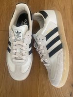 Adidas Samba Sneaker Grösse 39 1/3 Weiss/Schwarz neuwertig!