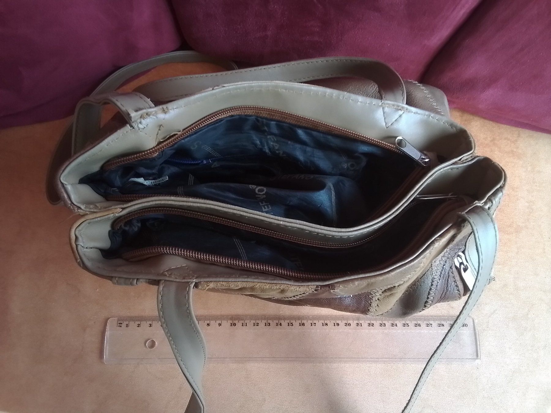 Borse da donna: echt Lederhandtasche STEFANO verschiedene Fächer, beschädigt – Usato da Oberurnen venduto da DVDL 1