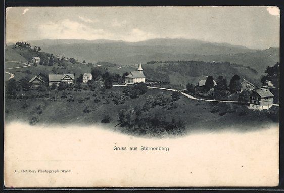 Cartoline postali: Sternenberg, Gesamtansicht aus der Vogel – Usato da Berlin venduto da bartko-reher