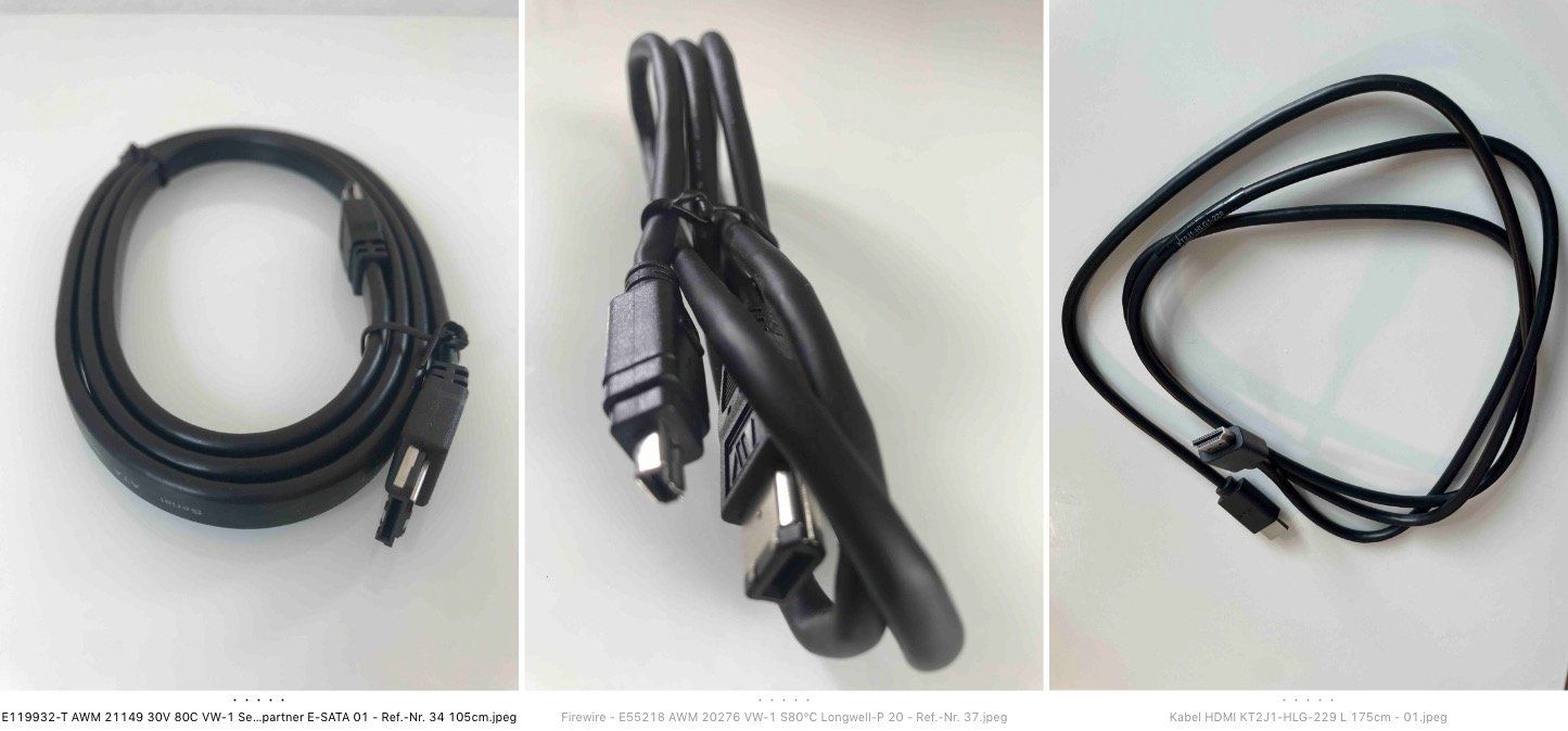 Cavi: diverse Kabel - Firewire; HDMI etc – Nuovo (secondo la descrizione) da Zürich venduto da oso04