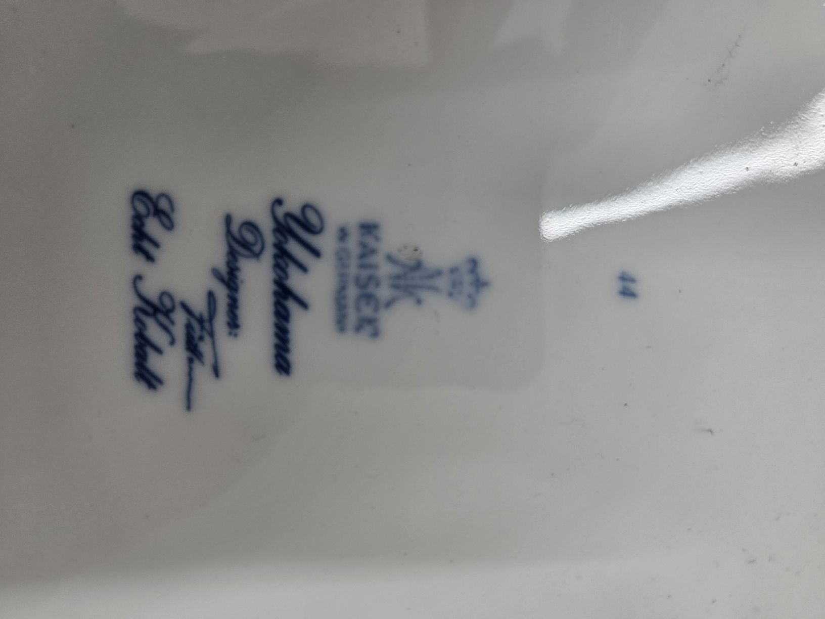 Kaiser Vasi & Recipienti: Kaiser Yokohama Design Vase echt kobalt – Usato da Lufingen venduto da Bribru0 2