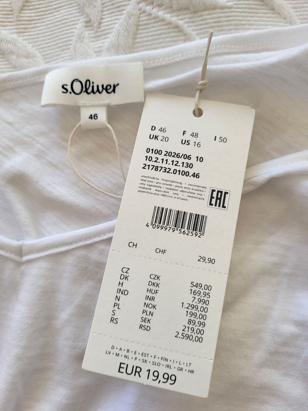 S.Oliver Tops: S.Oliver tank top Gr. 46 – Neu und originalverpackt aus Binningen von Baseldani 2