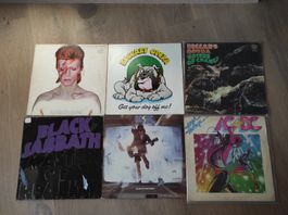 30 alte Rock Lps Stones, Pink Floyd, Black Sabbath, Queen...