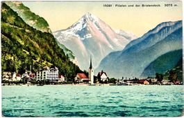 FLÜELEN & BRISTENSTOCK 3075 m (im Sommer) ca. 1910 (UR)