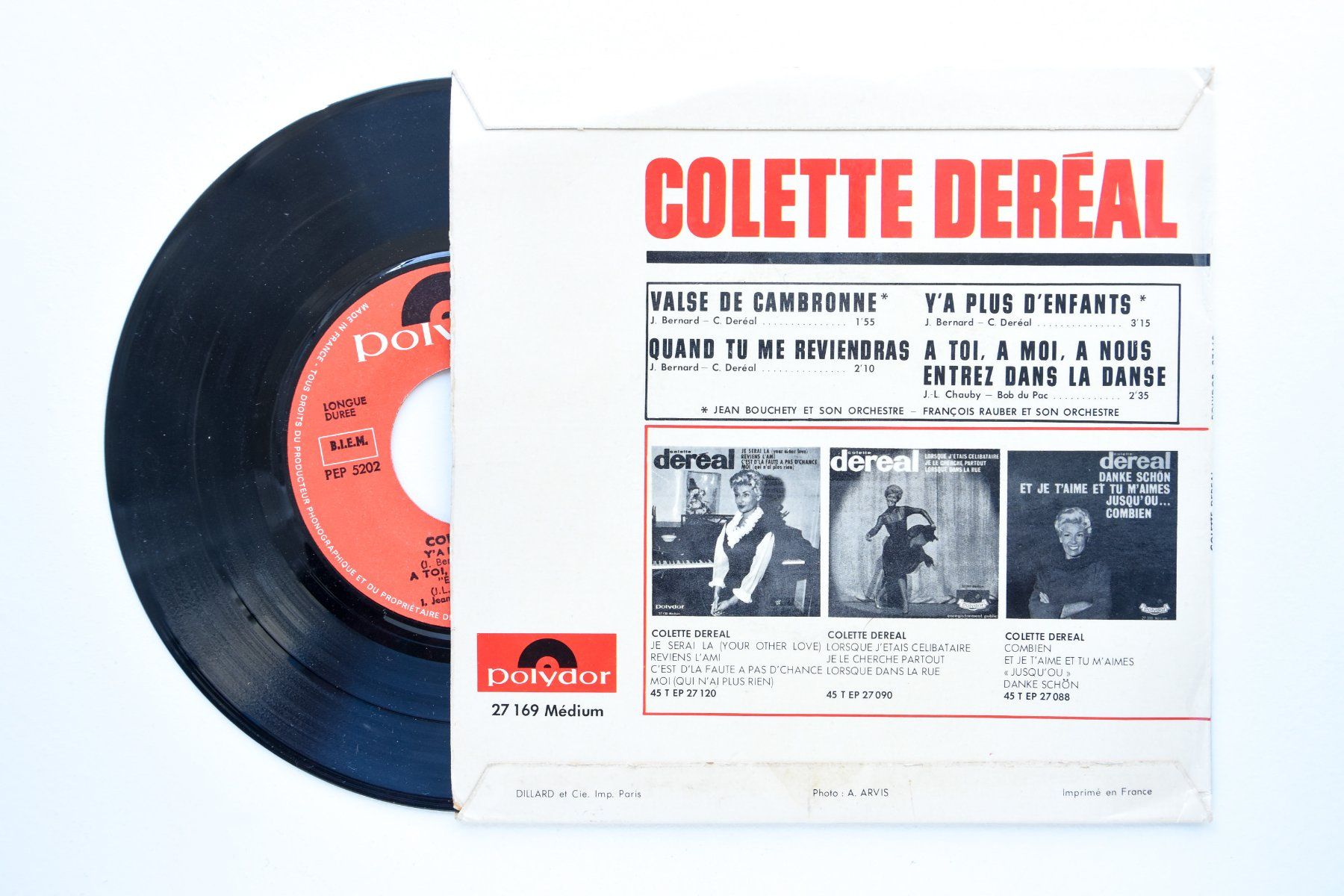 Autografi: Colette Deréal - Disque signé – Usato da Belmont-sur-Yverdon venduto da ag97 2