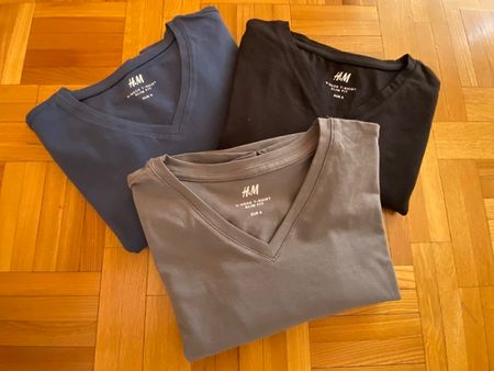 3x T-Shirts H&M coupe slim - Neufs - Taille S