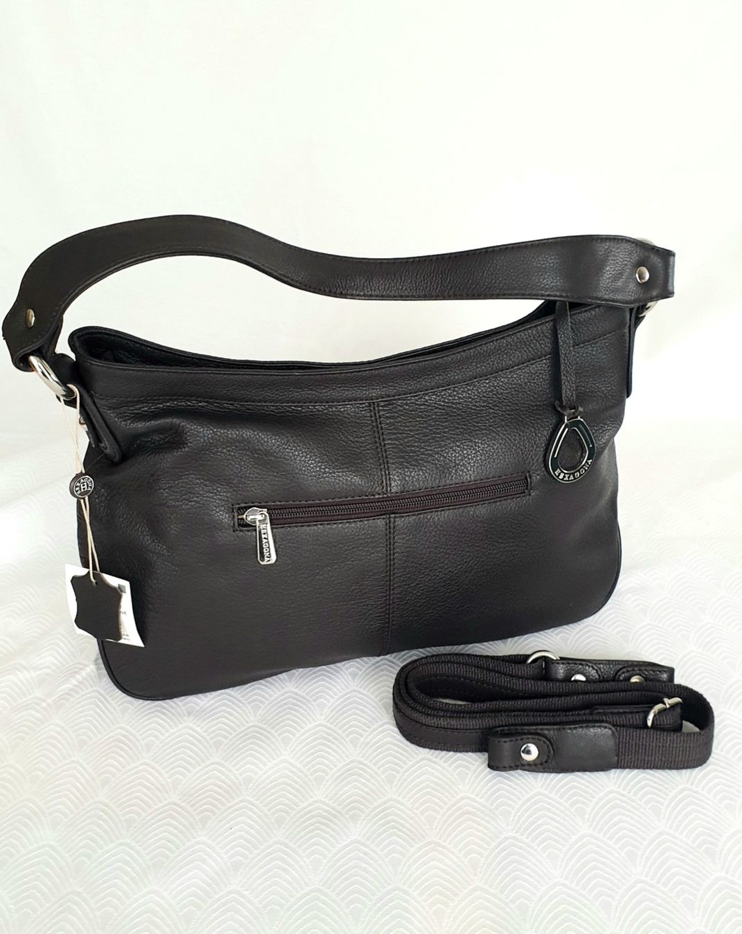 Borse da donna: Dunkelbraunes Echtleder Schultertasche - NEU – Nuovo e nell'imballaggio originale da Uetikon am See venduto da Kakao2 2