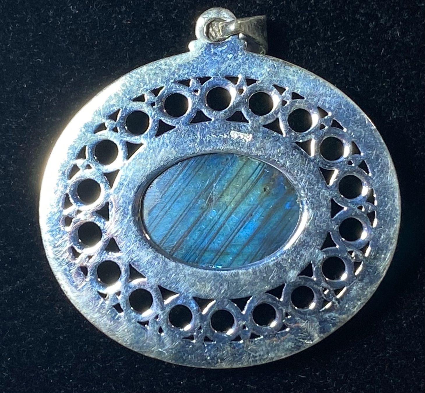 Ciondoli: boho Anhänger 925 Silber natürlicher Labradorit – Nuovo e nell'imballaggio originale da Laax GR venduto da krippenfiguren-laax 4