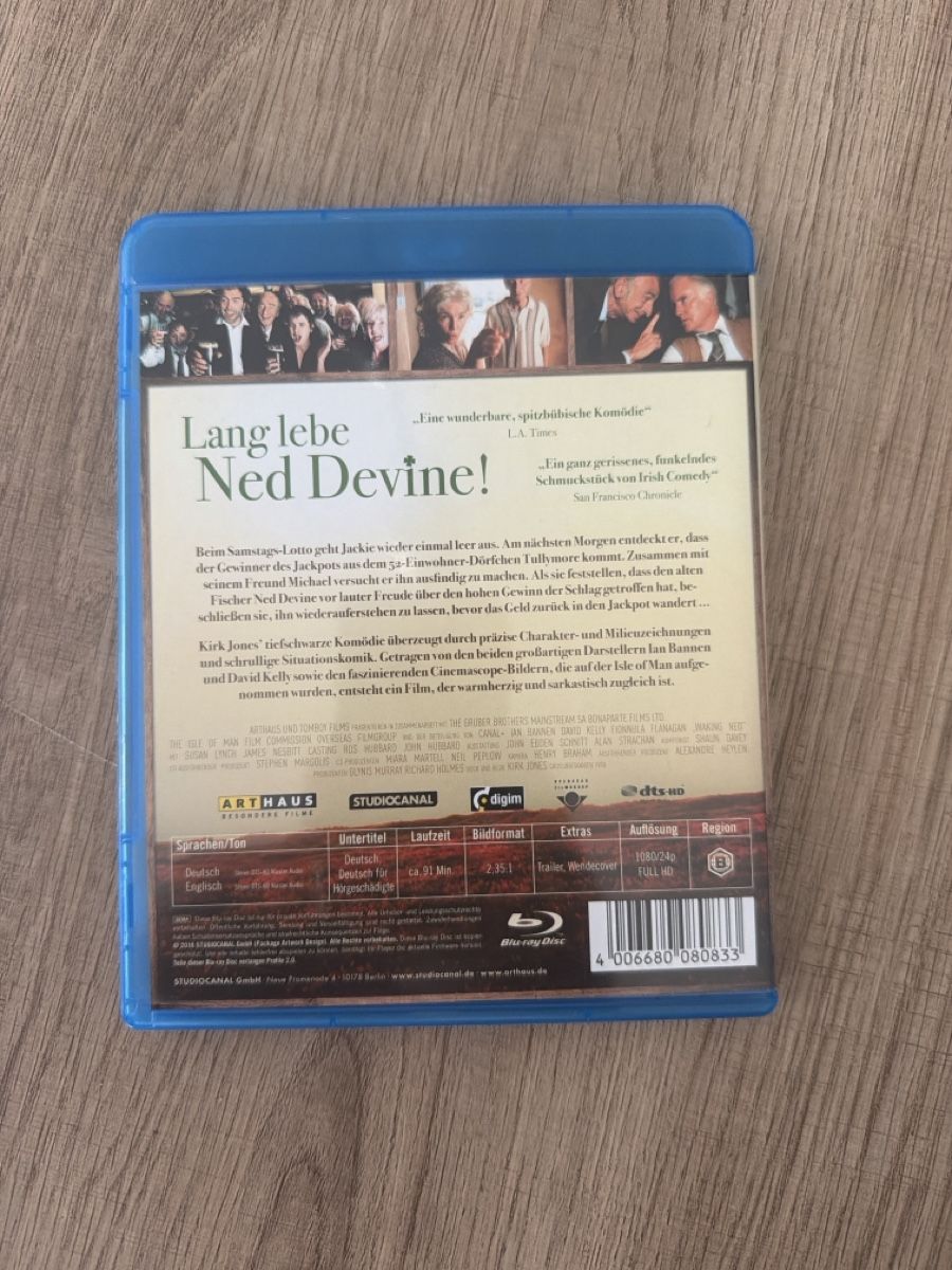 Alle DVDs: Lang lebe Ned Devine! (1998) BluRay – Gebraucht aus Hagendorn von masterchieff 1