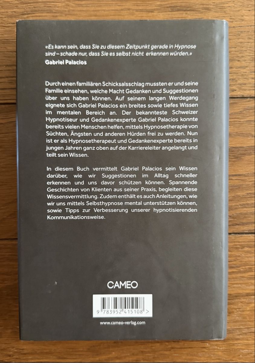Libri: Hypnotisiere mich - Gabriel Palacios – Usato da Moosseedorf venduto da smushpuff 1