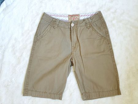 TRUE RELIGION GR 30 MEN MADE USA SHORTS BERMUDA BEIGE MANN