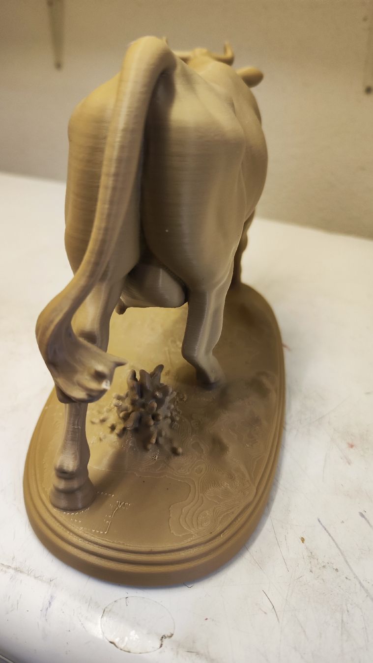 Statuette: Kuh ca 21cm x 36cm in Holzoptik – Usato da Zürich venduto da turbopuz 3
