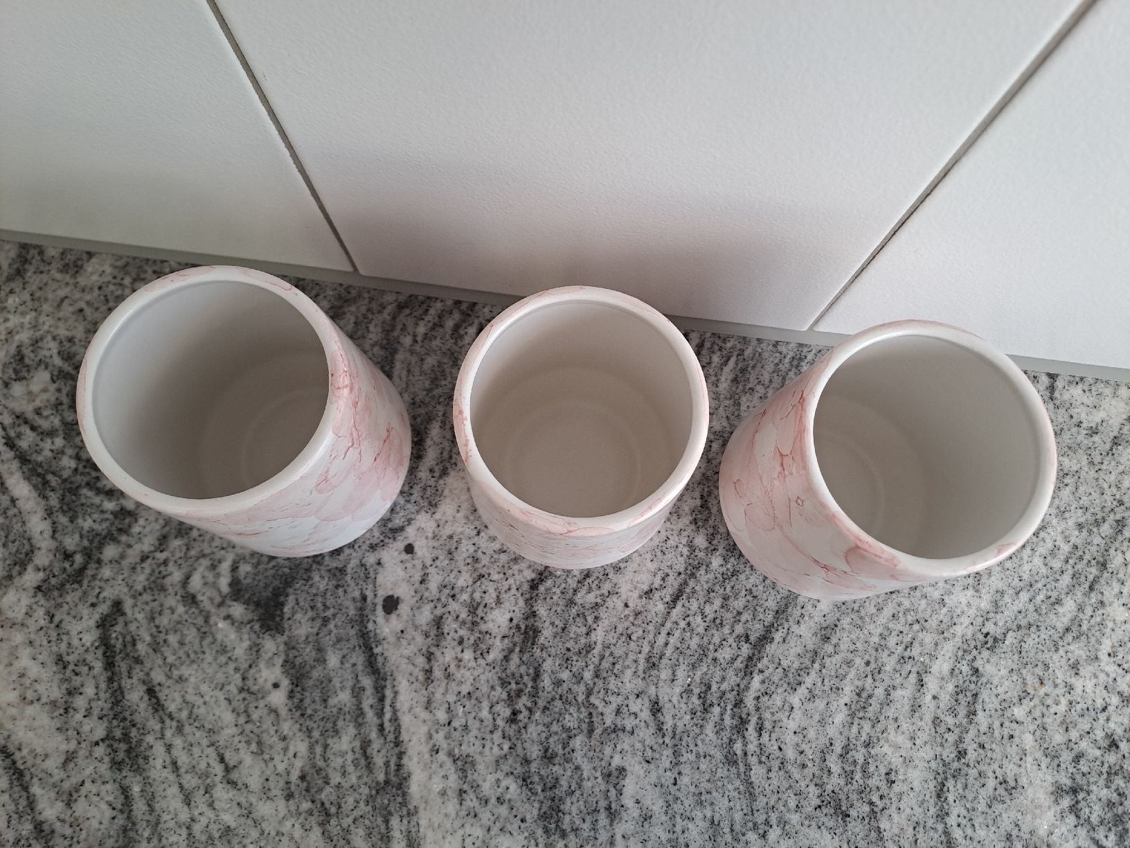 Bicchieri: 3 Keramik Zahnbecher – Usato da Rickenbach LU venduto da bishiida 2