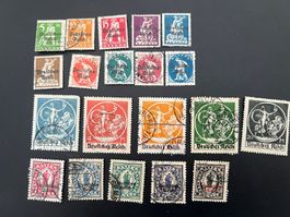 Deutsches Reich 1920  MiNr. 119-138 gest.  (4993)