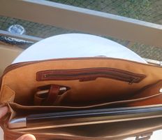 GIUDI Italy Laptop-,Aktentasche Echtleder Braun Vintage 