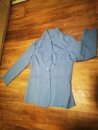 Shein Blazer, hellblau, Gr. L, elegant für den Frühling!