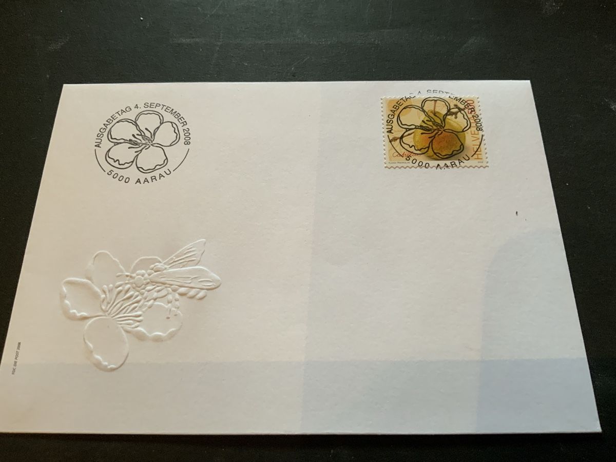 Tutti i francobolli: 2008 ALTE OBSTSORTEN FDC VOLL EINWANDFREI – Usato da Beinwil am See venduto da Ricri