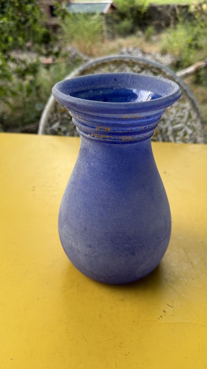 Murano Vasi & Recipienti: Murano Glas römische Flasche, blau, Vase – Usato da Riedholz venduto da Frettchen63