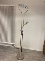 Elegante Globo-Stehlampe silbern