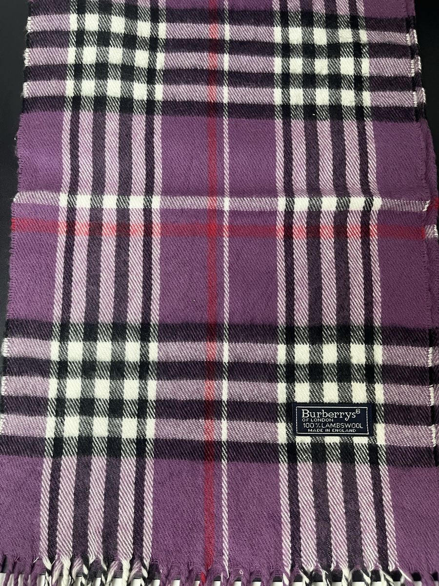 Burberry Foulards, Tücher & Schals: Écharpe Burberry laine violet clair  – Neu (gemäss Beschreibung) aus Les Avanchets von lunedeneige.shop 2