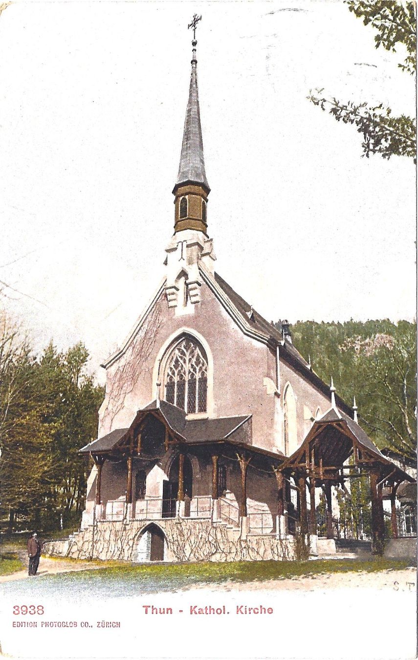 Cartes postales: Thun   -   Kathol.  Kirche – D'occasion à Bütschwil par Jackson1A