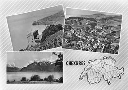 Chexbres VD Ansichten des Dorfes Genfersees Schloss G